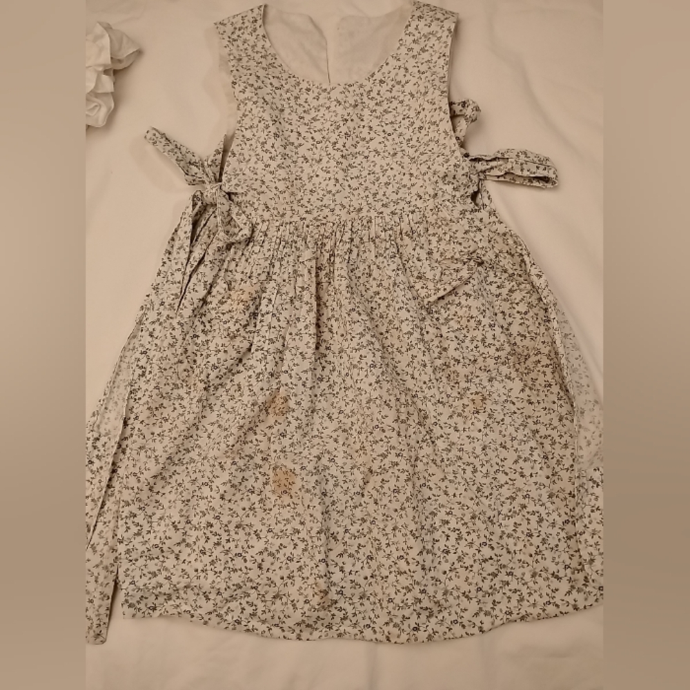 Lot Pioneer Little House Prairie Dress Girls Bonnet Victorian Frontier Costume - Picture 14 of 16